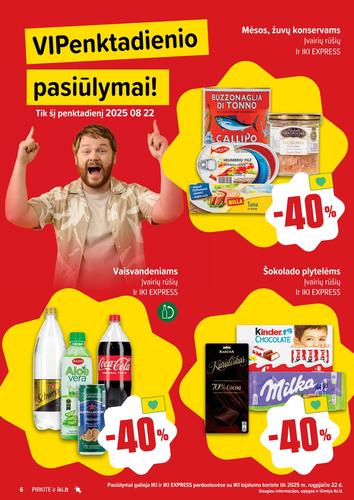 IKI akcijų leidinys "IKI Kaininis leidinys Nr. 34" nuo rugpjūčio 18 d.