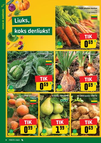 IKI akcijų leidinys "IKI Kaininis leidinys Nr. 34" nuo rugpjūčio 18 d.