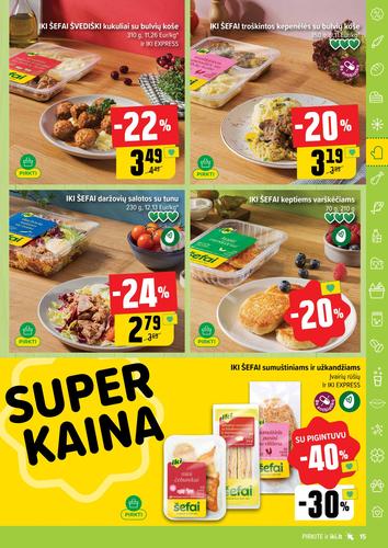 IKI akcijų leidinys "IKI Kaininis leidinys Nr. 34" nuo rugpjūčio 18 d.