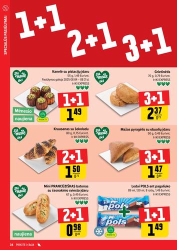 IKI akcijų leidinys "IKI Kaininis leidinys Nr. 34" nuo rugpjūčio 18 d.