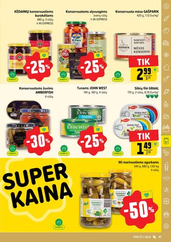 IKI akcijų leidinys "IKI Kaininis leidinys Nr. 34" nuo rugpjūčio 18 d.