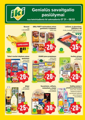 IKI akcijų leidinys "IKI Kaininis leidinys Nr. 31" nuo liepos 28 d.