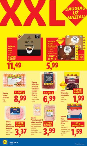 LIDL XXL savaitė akcijų leidinys nuo rugpjūčio 11 d.
