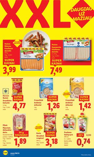 LIDL XXL savaitė akcijų leidinys nuo rugpjūčio 11 d.