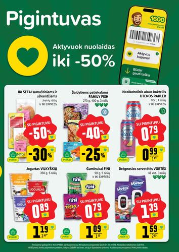 IKI akcijų leidinys "IKI Kainų leidinys Nr. 16" nuo balandžio 13 d.