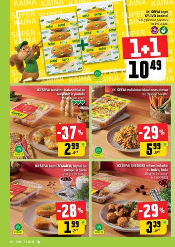 IKI akcijų leidinys "IKI Kainų leidinys Nr. 16" nuo balandžio 13 d.