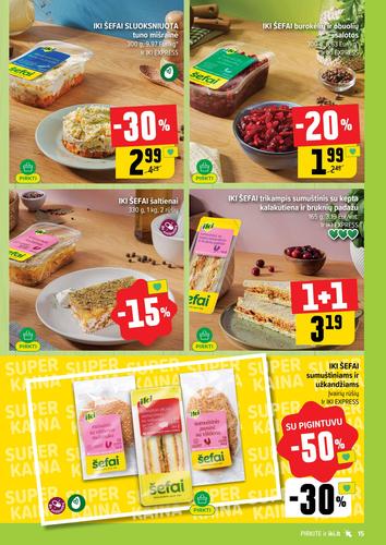 IKI akcijų leidinys "IKI Kainų leidinys Nr. 16" nuo balandžio 13 d.