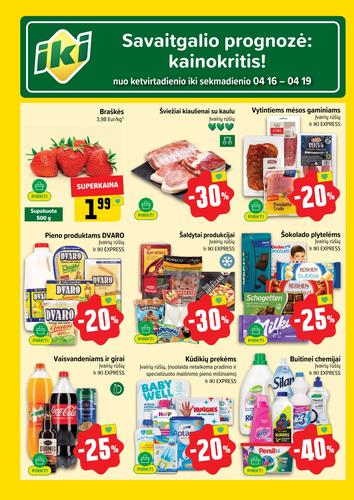 IKI akcijų leidinys "IKI Kainų leidinys Nr. 16" nuo balandžio 13 d.