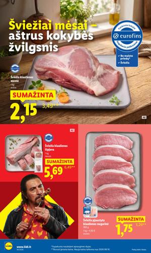 LIDL maisto akcijų leidinys nuo rugpjūčio 17 d.