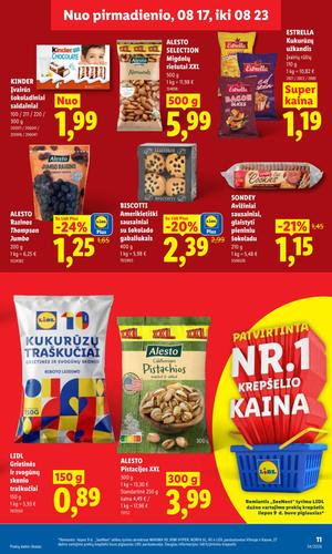 LIDL maisto akcijų leidinys nuo rugpjūčio 17 d.