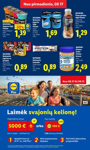 LIDL maisto akcijų leidinys nuo rugpjūčio 17 d.