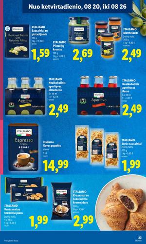 LIDL maisto akcijų leidinys nuo rugpjūčio 17 d.