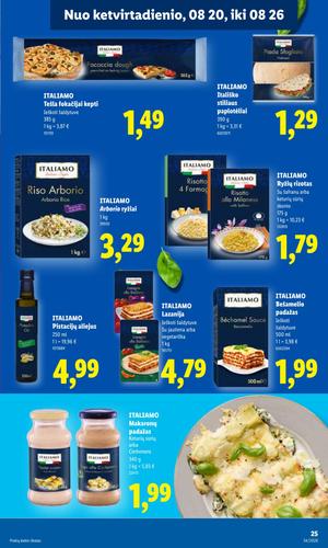 LIDL maisto akcijų leidinys nuo rugpjūčio 17 d.