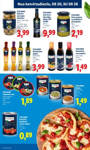 LIDL maisto akcijų leidinys nuo rugpjūčio 17 d.