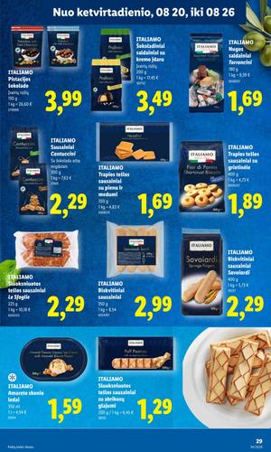 LIDL maisto akcijų leidinys nuo rugpjūčio 17 d.