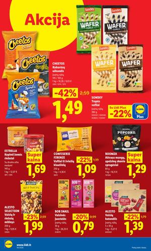 LIDL maisto akcijų leidinys nuo rugpjūčio 17 d.