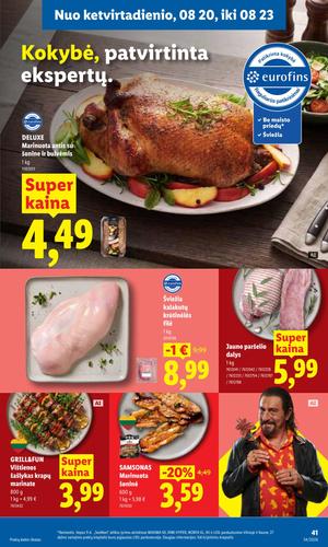 LIDL maisto akcijų leidinys nuo rugpjūčio 17 d.