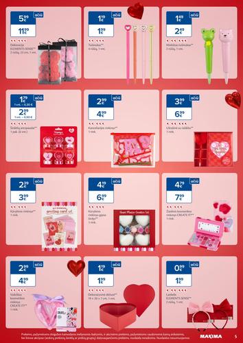 MAXIMA akcijų leidinys "VALENTINO MĖNUO" nuo sausio 22 d.