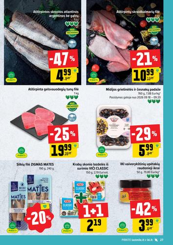 IKI akcijų leidinys Nr. 38 nuo rugsėjo 14 d.