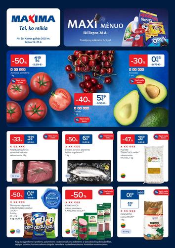 MAXIMA akcijų leidinys Nr. 29 nuo liepos 15 d.