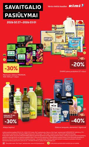 RIMI akcijų leidinys Nr. 9 nuo vasario 24 d.