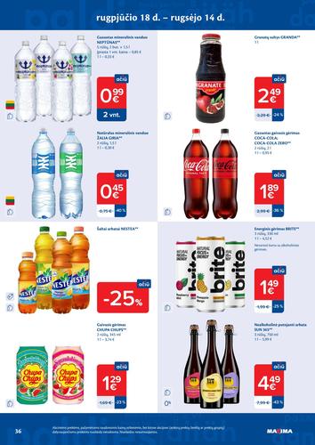 MAXIMA akcijų leidinys Nr. 34 nuo rugpjūčio 18 d.
