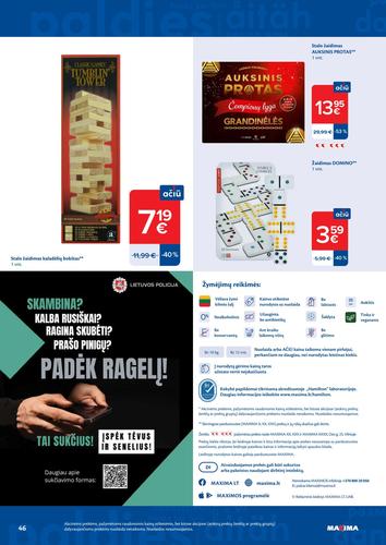 MAXIMA akcijų leidinys Nr. 34 nuo rugpjūčio 18 d.