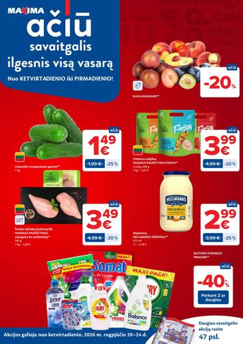 MAXIMA akcijų leidinys Nr. 34 nuo rugpjūčio 18 d.