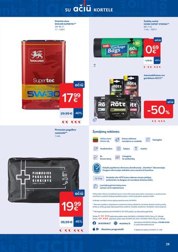 MAXIMA akcijų leidinys "AČIŪ akcijų  Nr. 10" nuo kovo 3 d.