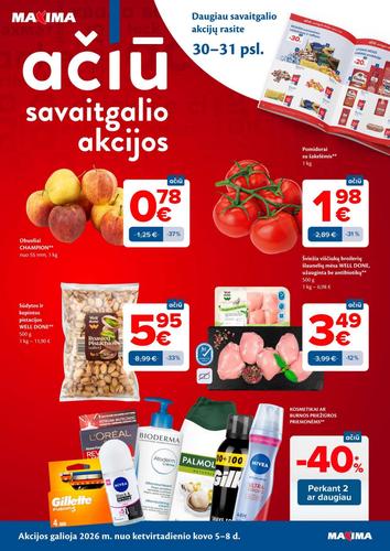 MAXIMA akcijų leidinys "AČIŪ akcijų  Nr. 10" nuo kovo 3 d.