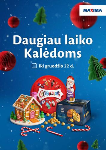 MAXIMA akcijų leidinys "Daugiau laiko Kalėdoms" nuo gruodžio 16 d.