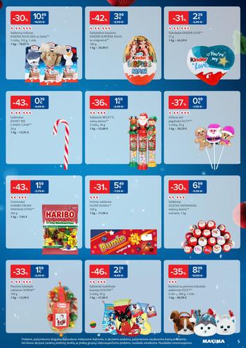 MAXIMA akcijų leidinys "Daugiau laiko Kalėdoms" nuo gruodžio 16 d.