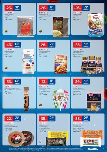 MAXIMA akcijų leidinys "Daugiau laiko Kalėdoms" nuo gruodžio 16 d.