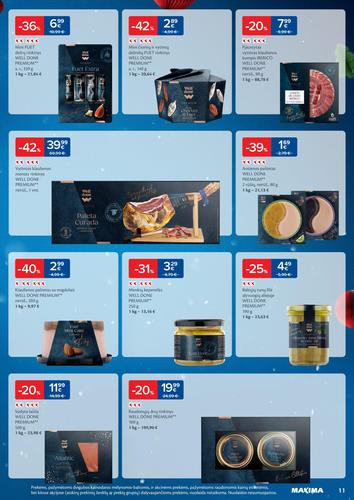 MAXIMA akcijų leidinys "Daugiau laiko Kalėdoms" nuo gruodžio 16 d.