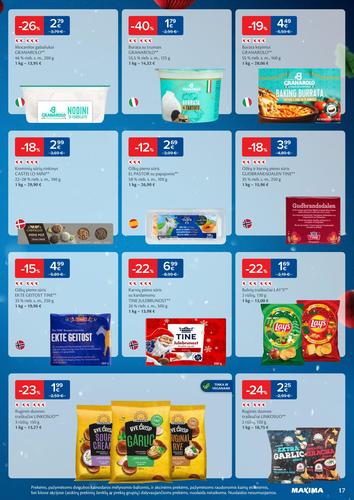 MAXIMA akcijų leidinys "Daugiau laiko Kalėdoms" nuo gruodžio 16 d.