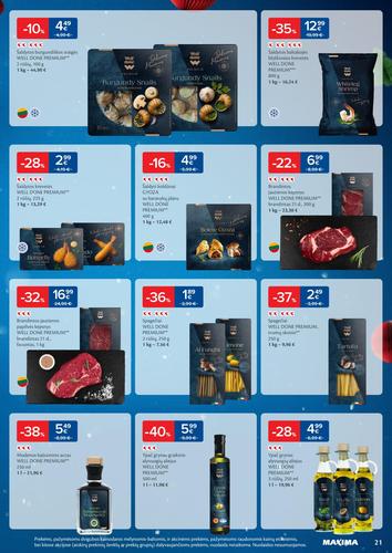 MAXIMA akcijų leidinys "Daugiau laiko Kalėdoms" nuo gruodžio 16 d.