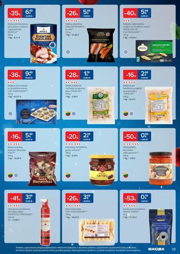 MAXIMA akcijų leidinys "Daugiau laiko Kalėdoms" nuo gruodžio 16 d.