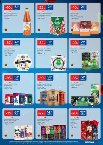 MAXIMA akcijų leidinys "Daugiau laiko Kalėdoms" nuo gruodžio 16 d.