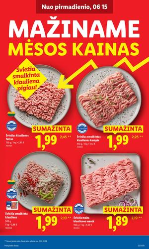 LIDL maisto akcijų leidinys nuo birželio 15 d.