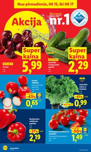 LIDL maisto akcijų leidinys nuo birželio 15 d.