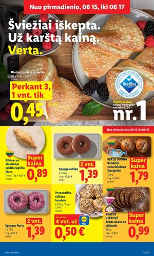 LIDL maisto akcijų leidinys nuo birželio 15 d.
