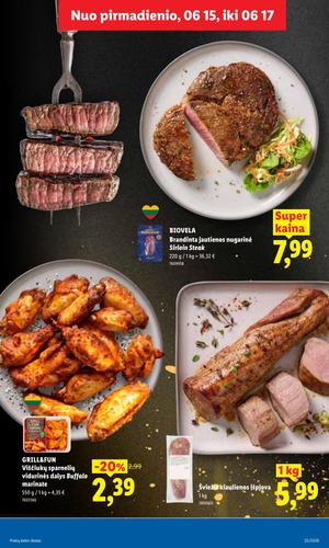 LIDL maisto akcijų leidinys nuo birželio 15 d.