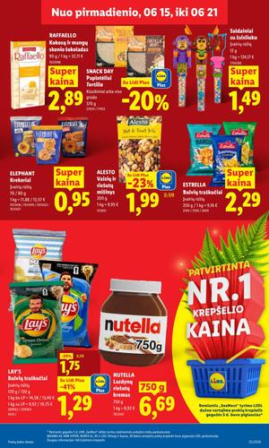 LIDL maisto akcijų leidinys nuo birželio 15 d.