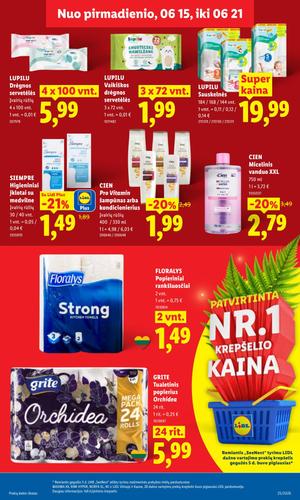 LIDL maisto akcijų leidinys nuo birželio 15 d.