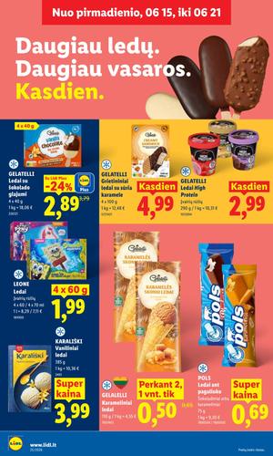 LIDL maisto akcijų leidinys nuo birželio 15 d.