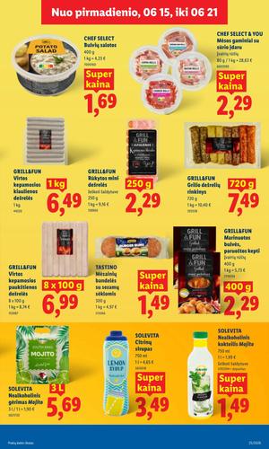 LIDL maisto akcijų leidinys nuo birželio 15 d.