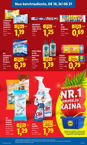 LIDL maisto akcijų leidinys nuo birželio 15 d.