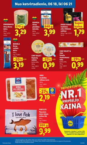 LIDL maisto akcijų leidinys nuo birželio 15 d.