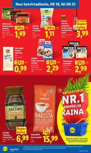 LIDL maisto akcijų leidinys nuo birželio 15 d.