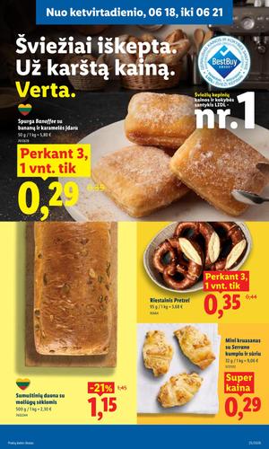 LIDL maisto akcijų leidinys nuo birželio 15 d.